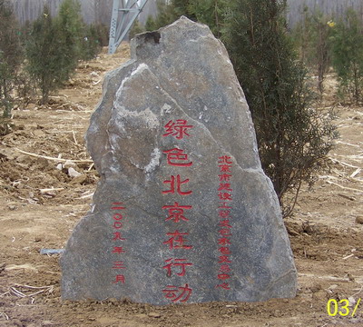 植树企业纪念碑